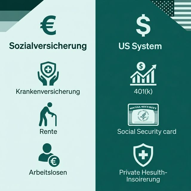 Comparison of German social security (health, pension, etc.) vs US FICA taxes