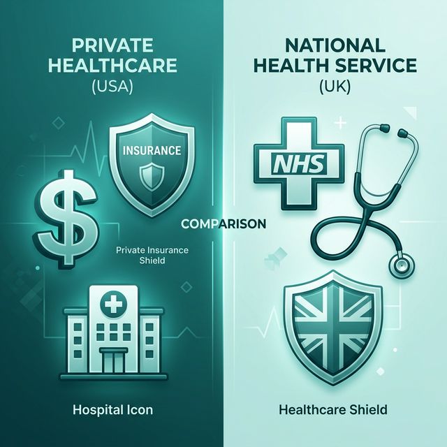 Comparison of private healthcare in the USA vs the NHS in the UK